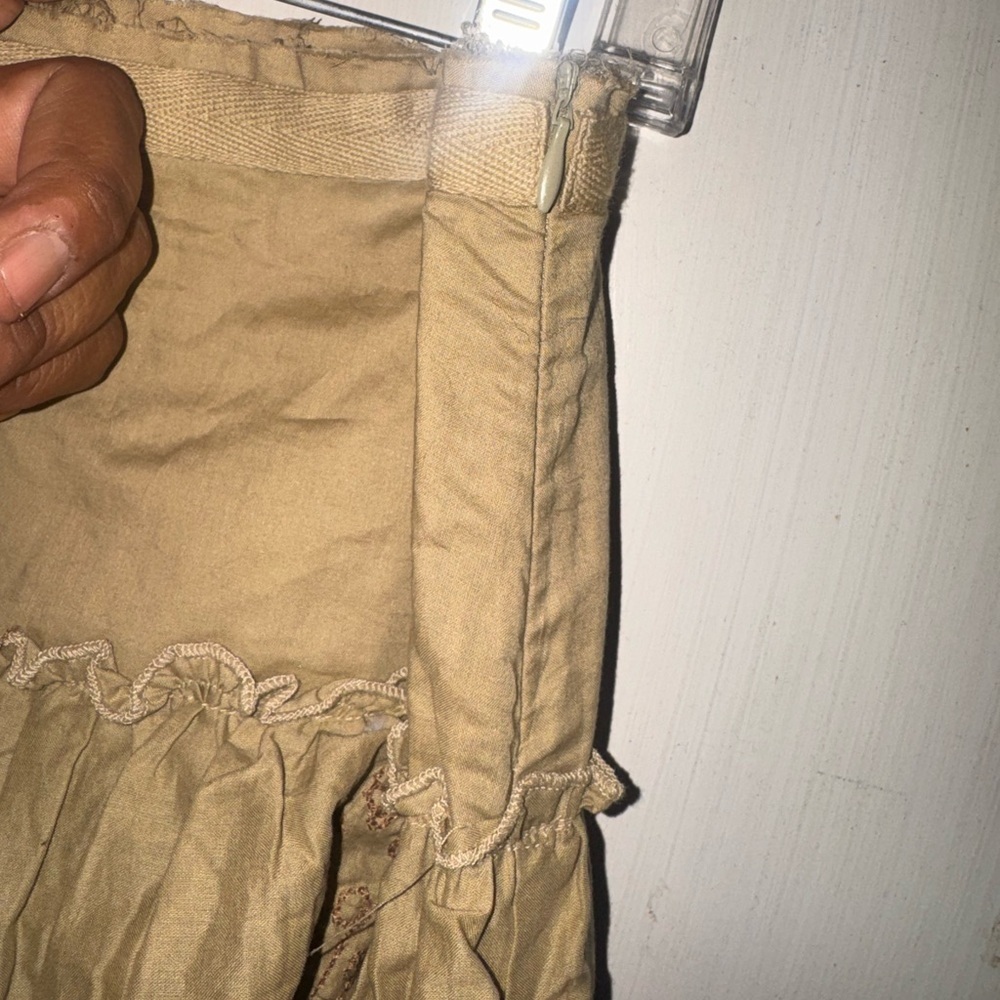 Elegant Tan Maxi Skirt - Picture 7 of 7